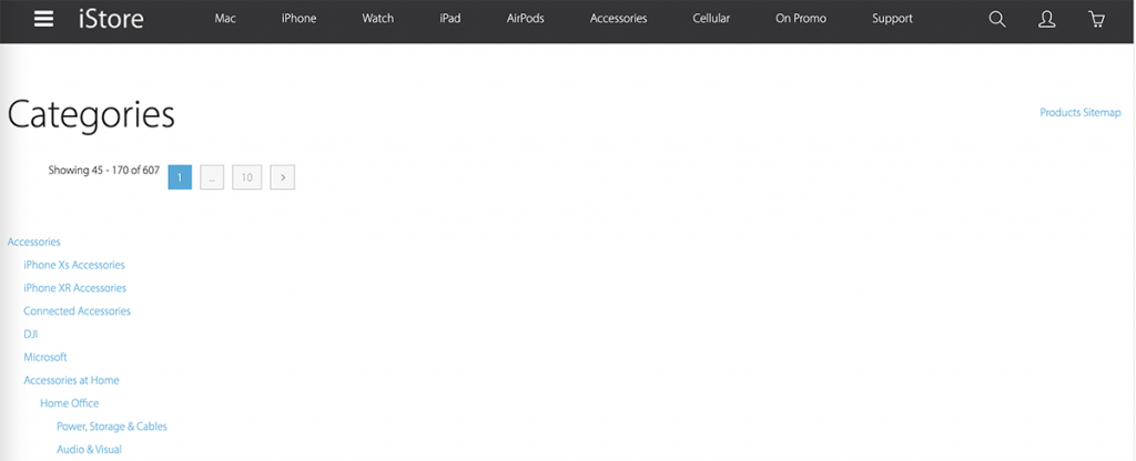 HTML Sitemap Example