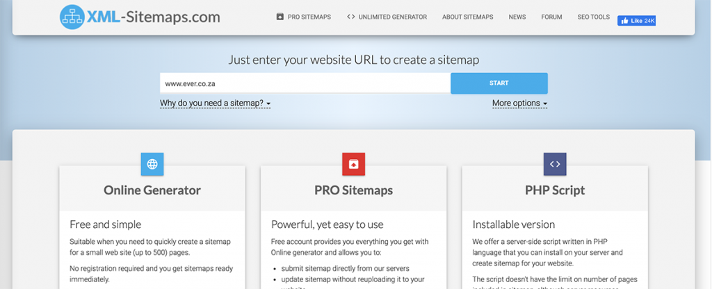 XML Sitemap Generator